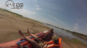 р. Линда (Нижегородская область) СВП Жук-4, Hovercraft Juk-4  - Короткий