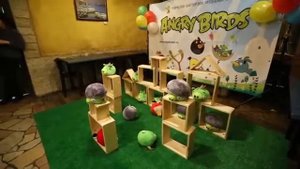 Аттракцион Angry Birds детям на праздник