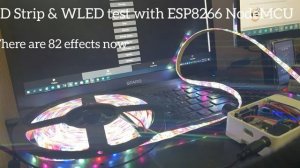 LED strip 테스트 with WLED & ESP8266 (NodeMCU)