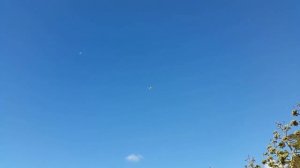 Emirates A380 before landing in Mauritius MRU