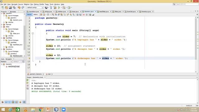 8 Variable Declaration, Initialization, Assignment Operator and Ifelse Java Programs using NetBeans смотреть онлайн