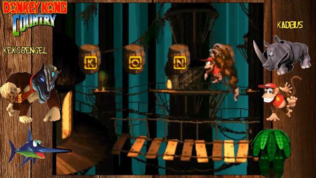 Let's Play Together Donkey Kong Country mit WR Kadeius - Krokos können fliegen?! - Part 10 смотреть онлайн