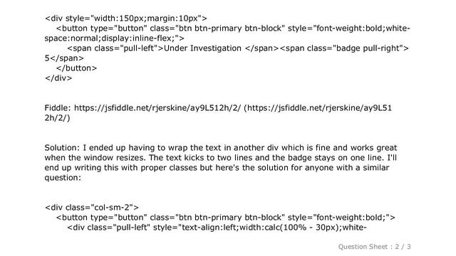 HTML : Bootstrap multi-line button with badge смотреть онлайн