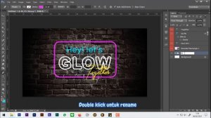 Cara Membuat Neon Text Effect di Photoshop | Glowing Text