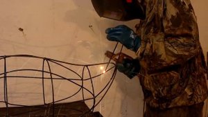 Лебедь из проволоки по чертежам своими руками./ DIY wire swan.