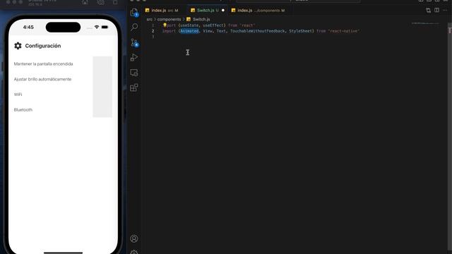 React Native Botón Switch Animado | UI/UX смотреть онлайн