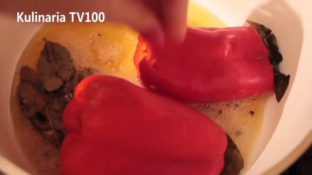Маринованный Красный Перец в Масле по Кавказски