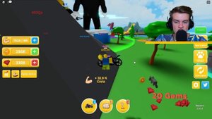 ОНИ СЛИШКОМ МАЛЕНЬКИЕ! ПОПАЛИСЬ НА САМОГО ДИКОГО ГИГАНТА! САМЫЙ ДИКИЙ СИМУЛЯТОР СИЛЫ В ROBLOX