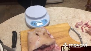 Закуска из свиной голени(рульки)запеченная в духовке.Без отваривания.И чем легче разделать рульку.