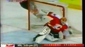 Vladimir Vorobiev's incredible goal vs Flames for Oilers (17 apr 1999)