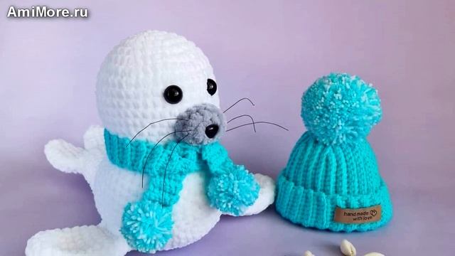 Амигуруми: схема Тюлень. Игрушки вязаные крючком - Free crochet patterns.