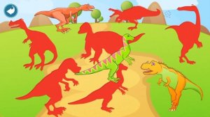 Dinosaurs Shape Matching Puzzle ! Game for kids