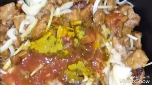 Свинина с капустой и картошкой