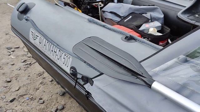 Флагман-DK500 в Териберке, Баренцево море, май 2023 г. Морская рыбалка на треску. Снаряжение лодки