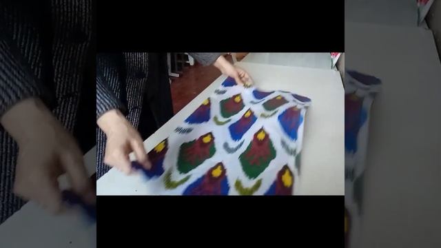 Чомаи атлас. Кардиган таджикский.   #кардиган