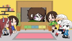 {Реакция персонажей на анимацию "Чара боится пауков"}