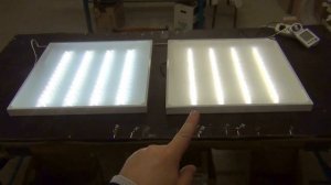 Сравнение LED 5000 К и 4000 К