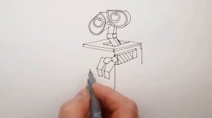 РОБОТ ВАЛЛ-И - Как Нарисовать Робота Валли (WALL-E) поэтапно - урок рисования