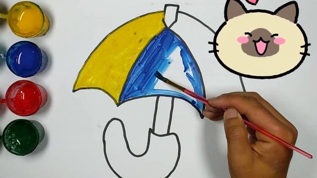 Bolalar uchun soyabon rasm chizish | Drawing umbrella for children | рисование Зонтик для детей