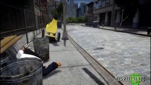 (Insanegaz Re-Uploaded)GTA IV Banana Car Crash Testing