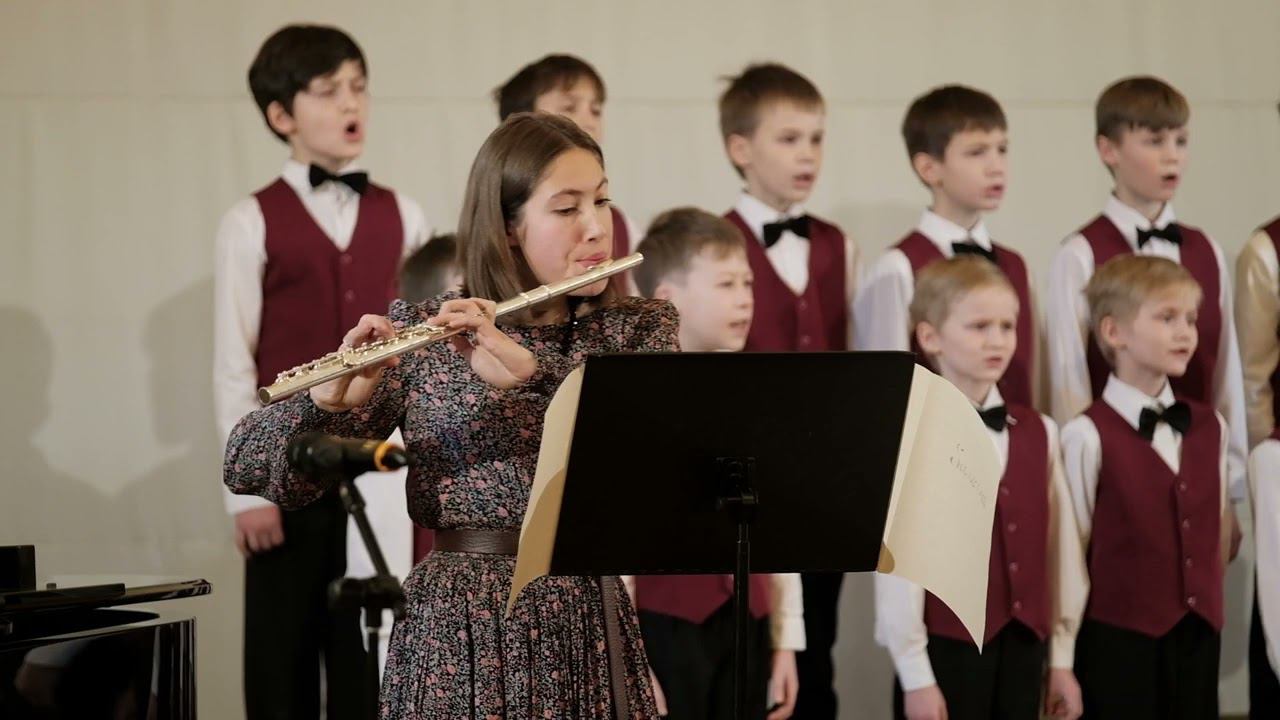 Ференц Шуберт, обработка Д Мура «Санктус», партия флейты Екатерина Кречетова смотреть онлайн