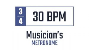 30 BPM - 3/4 - Metronome