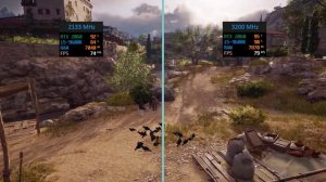 2133 MHz vs 3200 MHz RAM in Gaming (XMP ON/OFF)