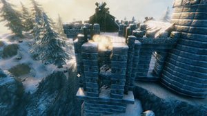 Valheim: How to Build a Small Mountain Fortress | Build Timelapse| Ep. 38