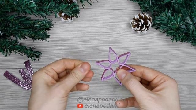 ?ПЯТЬ ВЕСЕЛЫХ ИДЕЙ ? Из Отрезков Фоамирана ? Поделки ?Новый Год