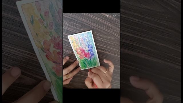 Gladiolus painting#art #waterpainting #flowerpainting#homedecor #walldecor#colourful #learntopaint смотреть онлайн