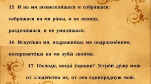 34  ПСАЛОМ  ПЕНИЕ  С  ТЕКСТОМ