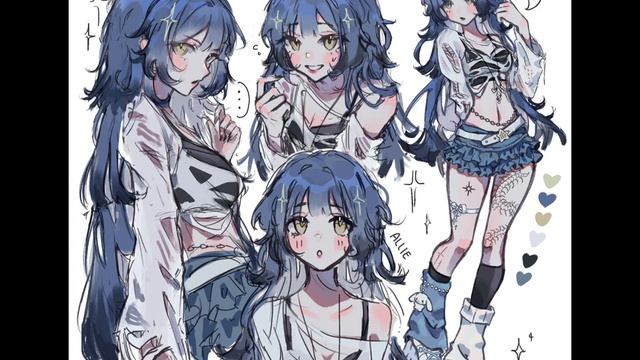 ? Redesigning My Persona!! ✧ Character Sheet【Procreate Speedpaint】