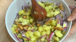 Очень ПРОСТОЙ и ПО-ЗИМНЕМУ сытный САЛАТ с РЫЖИКАМИ и МАРИНОВАННЫМИ ОГУРЦАМИ