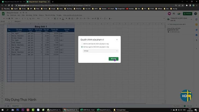 Cách chia sẻ, phân quyền và đặt bảo vệ cho Google Sheet Excel online, trang tính online смотреть онлайн