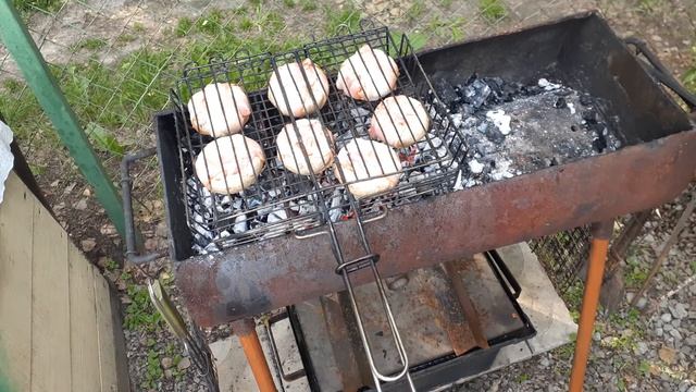 Шампиньоны в беконе! Советую всем! Очень вкусно!