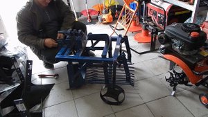 обзор-сборка картофелекопалки КМ-3 (ВОМ)