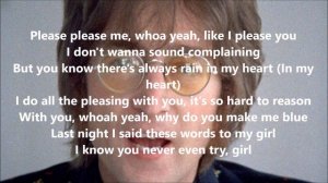 Please Please Me with lyrics