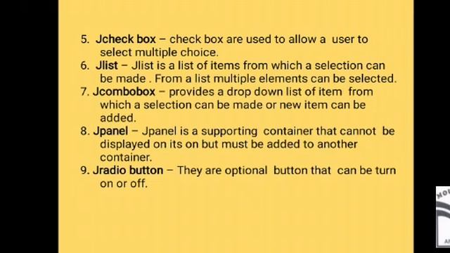 JAVA (Part 5) - Common controls used in Java : Swati Mishra (I.P.) смотреть онлайн