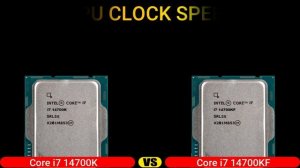Intel Core i7-14700K vs i7-14700KF What is the update? | intel | Gaming Cpu