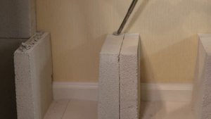 Барная стойка и стеллаж из газобетона своими руками.