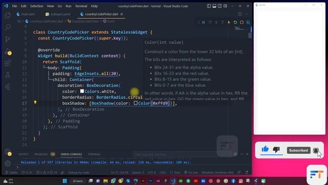 How to display Country Code Picker in Flutter | Beginner Level | Explained
