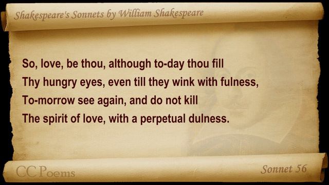 Sonnet 056 by William Shakespeare смотреть онлайн