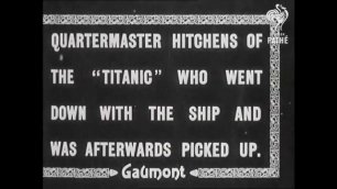 Титаник и выжившие-подлинные 1912 кадры.