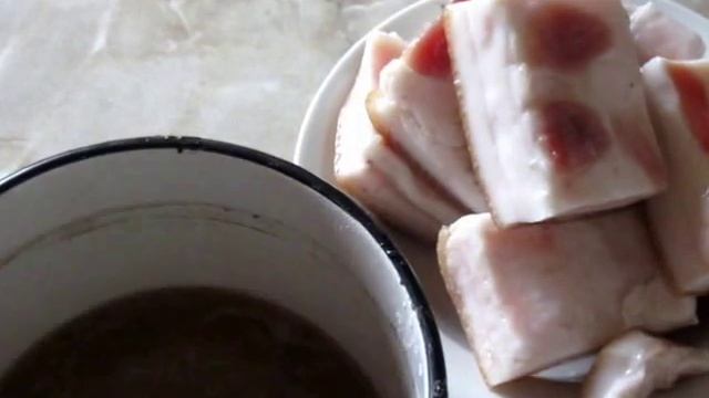 Сало в рассоле со специями смотреть онлайн