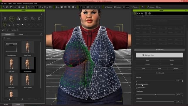 Character Creator 1.5 Tutorial - Editing Clothing Mesh