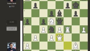 Vladimir Kramnik VS Daniil Dubov 2023-levitov-chess-week ROUND 01