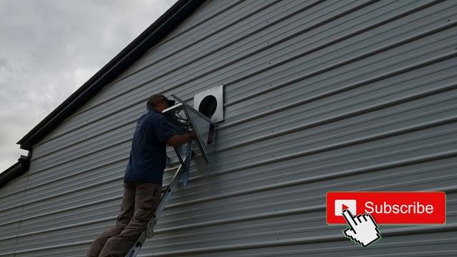 Wood Stove Install / DuraVent Through The Wall Kit смотреть онлайн