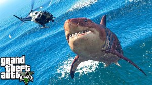 МЕГАЛОДОН ВЕРНУЛСЯ! ИГРА ЗА ОГРОМНУЮ АКУЛУ В ГТА 5 МОДЫ! MEGALODON ОБЗОР МОДА ВИДЕО ИГРЫ GTA 5! MODS
