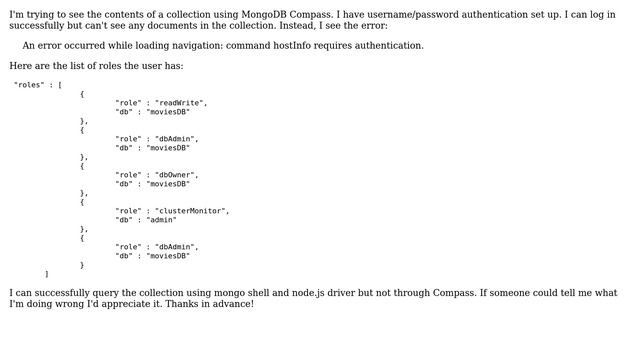 Problems connecting using MongoDB Compass смотреть онлайн