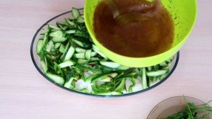 Салат из огурцов и кабачков на зиму